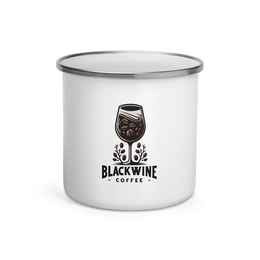 BlackWine Plain Enamel Mug